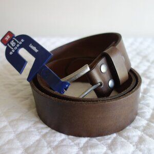 NWT GEORGE Full Grain Leather Belt – Men’s 32